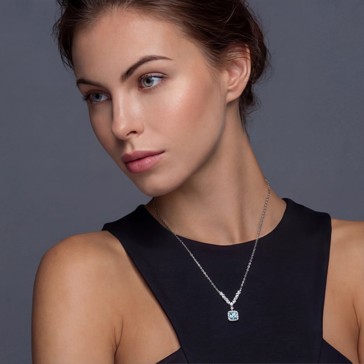 Celestial Arc Moissanite Necklace